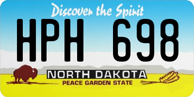 ND license plate HPH698