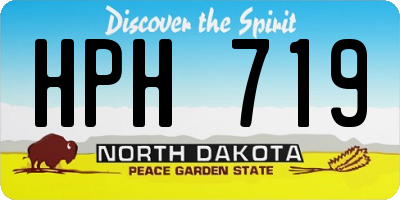 ND license plate HPH719