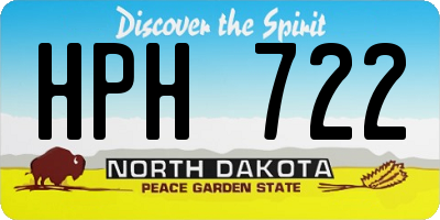 ND license plate HPH722