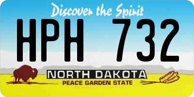 ND license plate HPH732