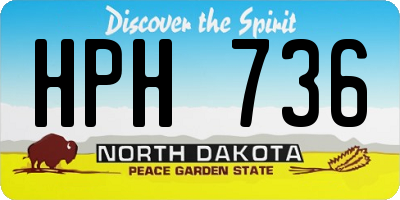 ND license plate HPH736