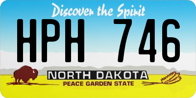 ND license plate HPH746