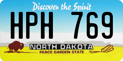 ND license plate HPH769