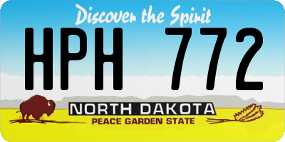 ND license plate HPH772