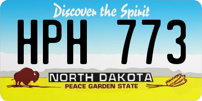 ND license plate HPH773