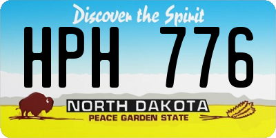 ND license plate HPH776
