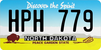 ND license plate HPH779