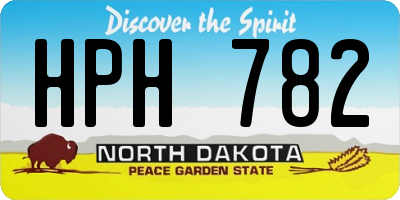 ND license plate HPH782
