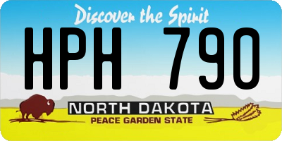 ND license plate HPH790
