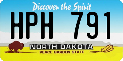 ND license plate HPH791