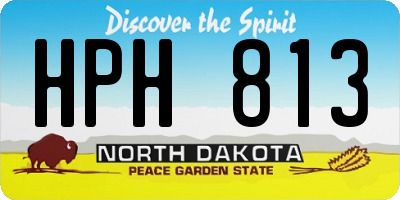 ND license plate HPH813