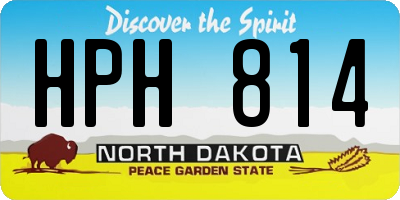 ND license plate HPH814