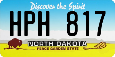 ND license plate HPH817