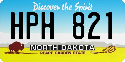 ND license plate HPH821