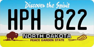 ND license plate HPH822
