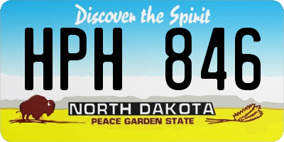 ND license plate HPH846