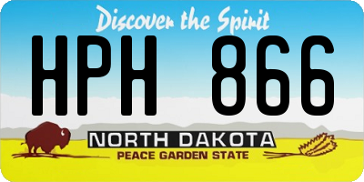 ND license plate HPH866