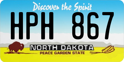 ND license plate HPH867