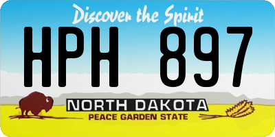 ND license plate HPH897
