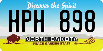 ND license plate HPH898