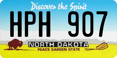 ND license plate HPH907