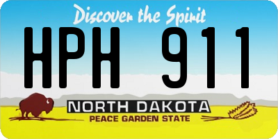ND license plate HPH911