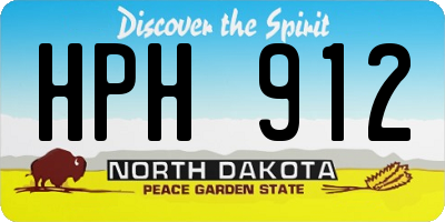 ND license plate HPH912