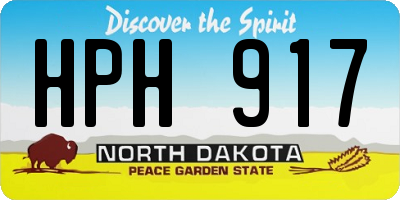 ND license plate HPH917
