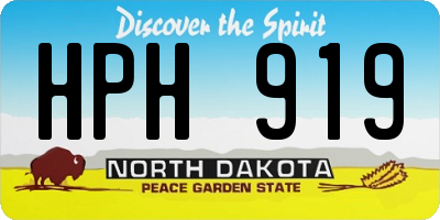 ND license plate HPH919