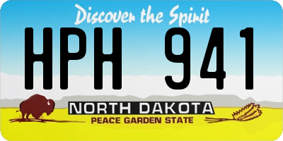 ND license plate HPH941