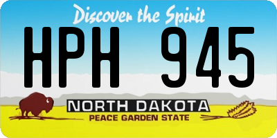 ND license plate HPH945