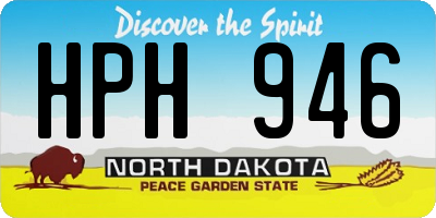 ND license plate HPH946