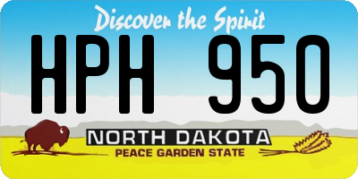 ND license plate HPH950