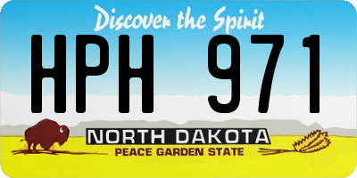 ND license plate HPH971