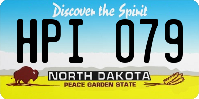 ND license plate HPI079