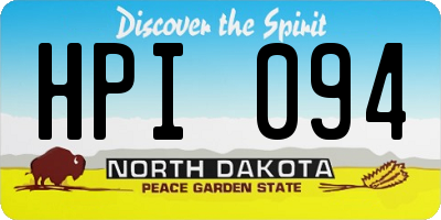 ND license plate HPI094