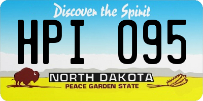 ND license plate HPI095