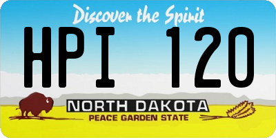 ND license plate HPI120