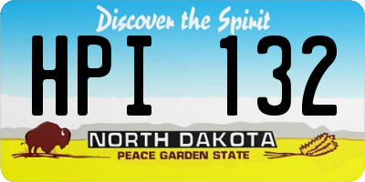 ND license plate HPI132