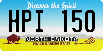 ND license plate HPI150