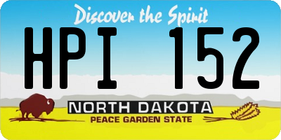 ND license plate HPI152