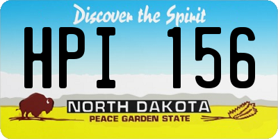 ND license plate HPI156
