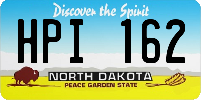 ND license plate HPI162