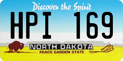 ND license plate HPI169