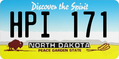 ND license plate HPI171
