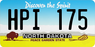 ND license plate HPI175
