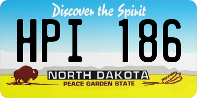 ND license plate HPI186