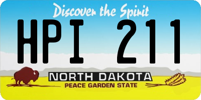 ND license plate HPI211
