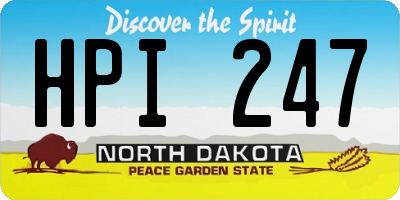 ND license plate HPI247