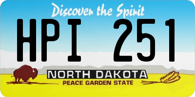 ND license plate HPI251